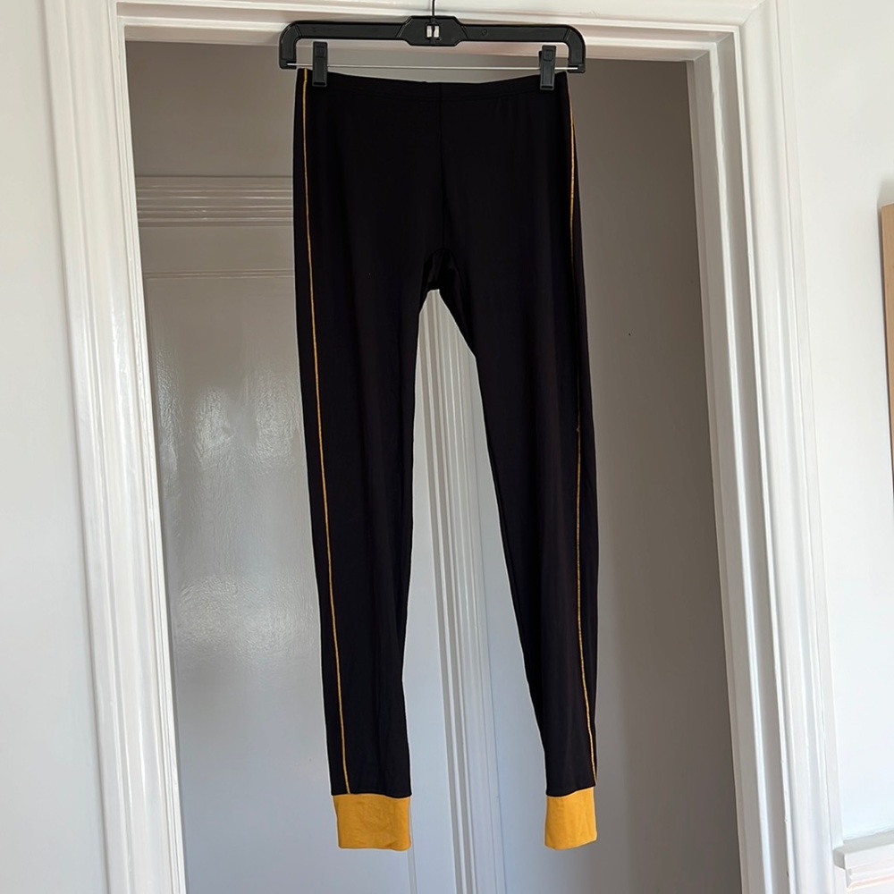 Marni X Uniqlo Black Heat Tech leggings. size small.